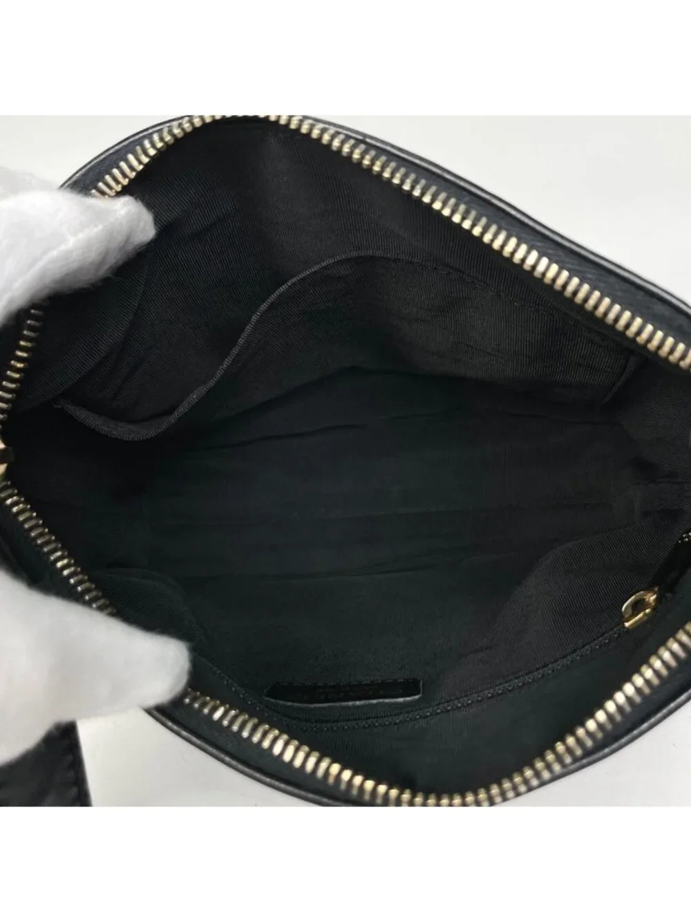 Chanel Choco Bar Shoulder Bag CC Logo Leather Black